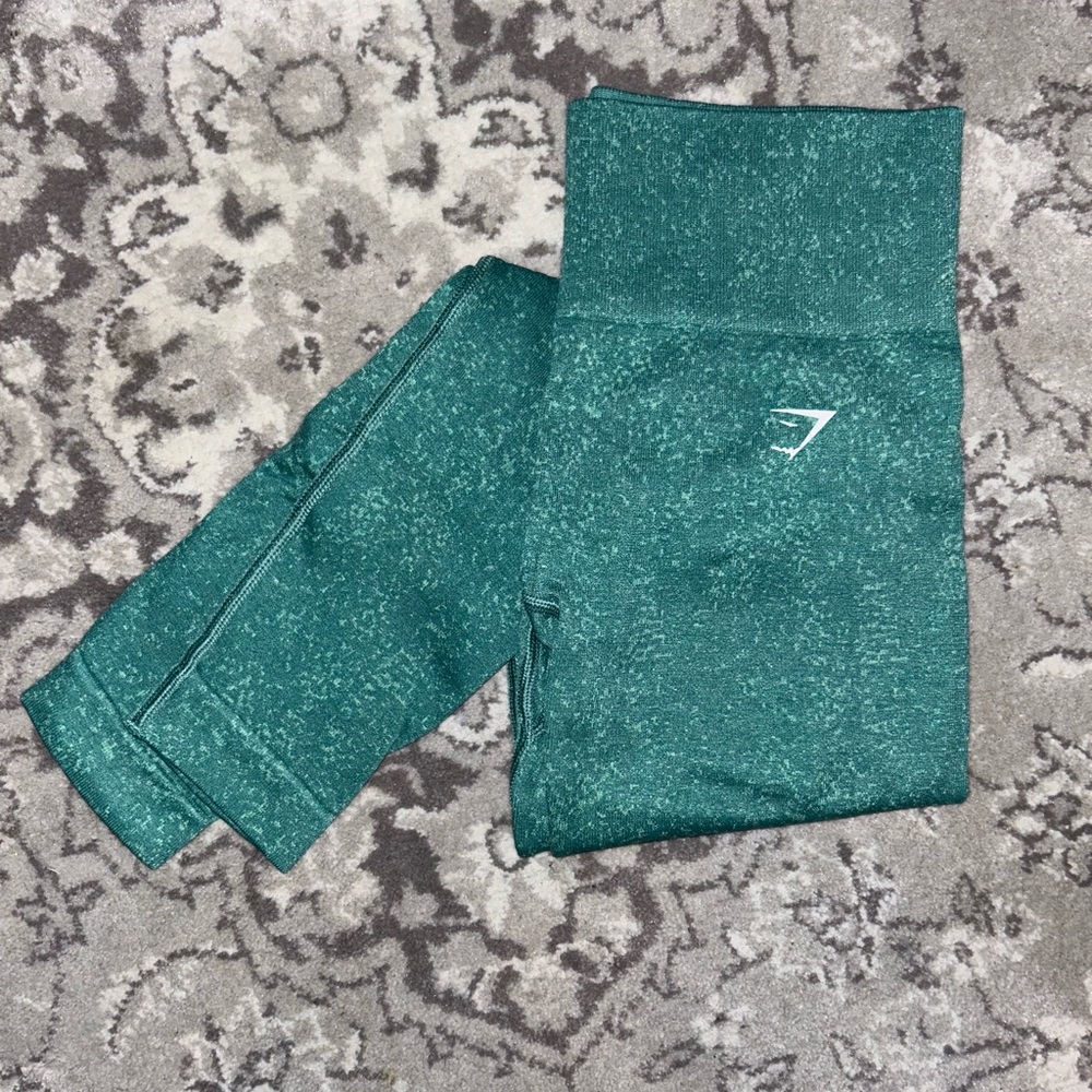 Gymshark Adapt Fleck Seamless Leggings - Alpine Green